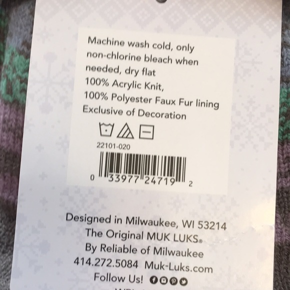 Muk Luks Women's Cabin Socks - Picture 3 of 5